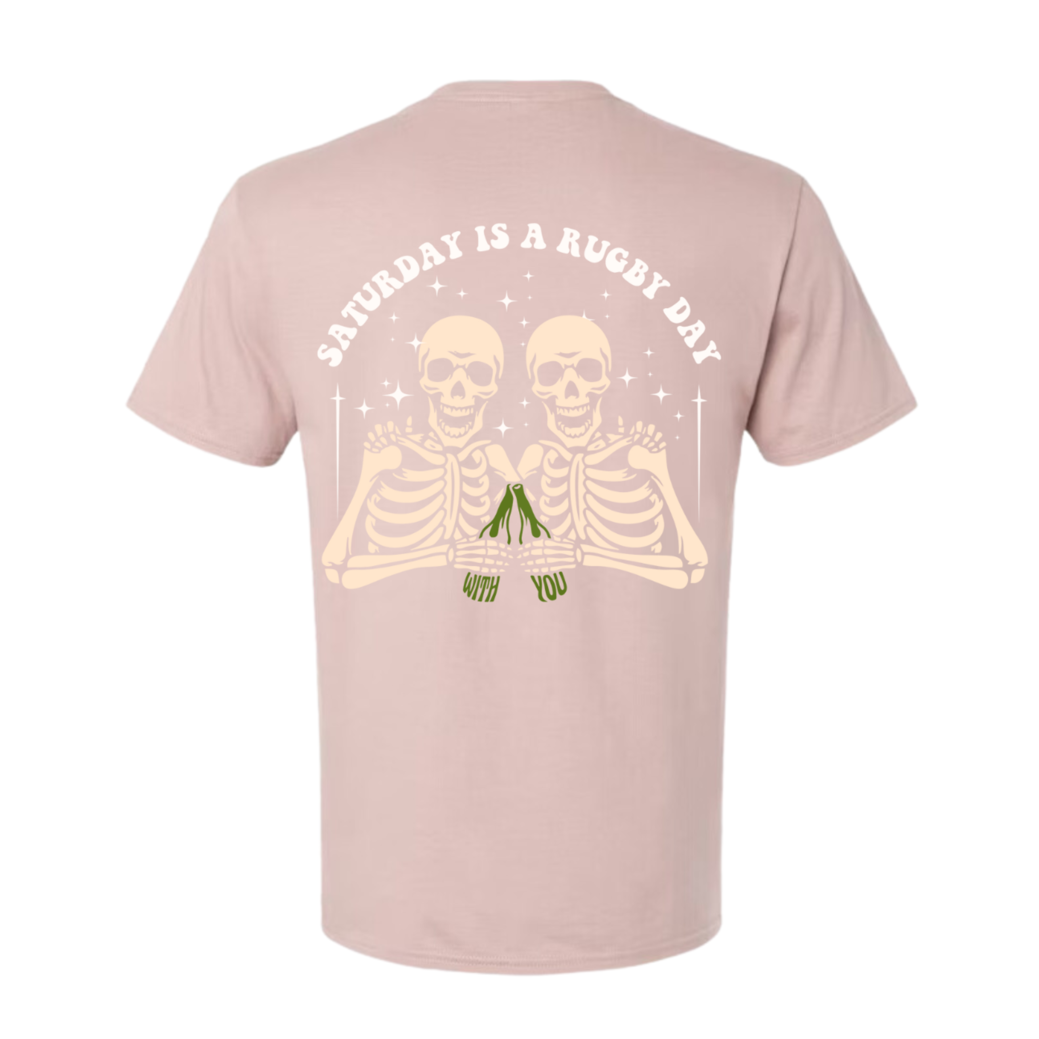 A-SATURDAY IS A RUGBY DAY -BLUSH PINK