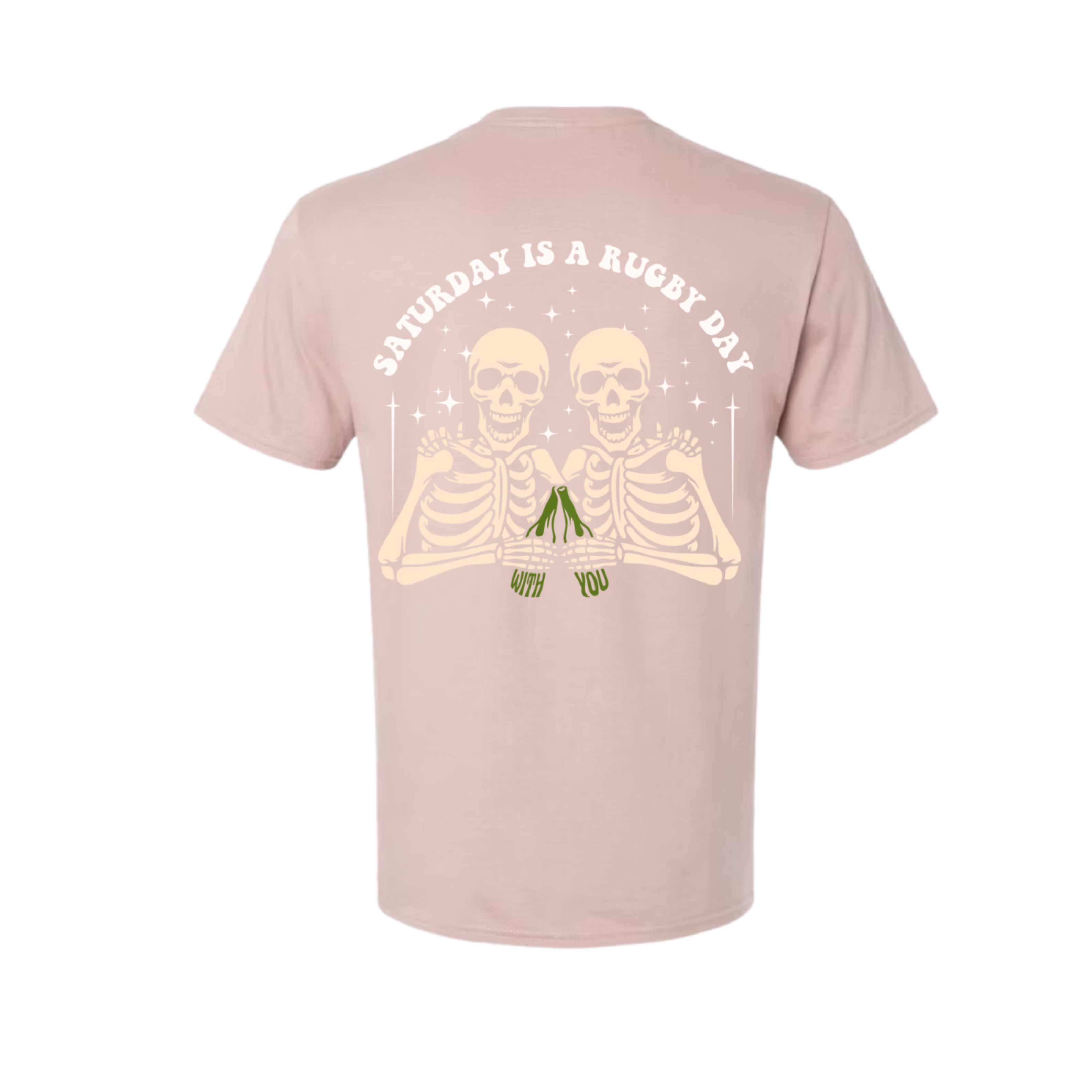 A-SATURDAY IS A RUGBY DAY -BLUSH PINK